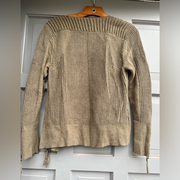 London Wrap zip up 100% cotton sweather in green‎ size 8 in great condition - Picture 7 of 11